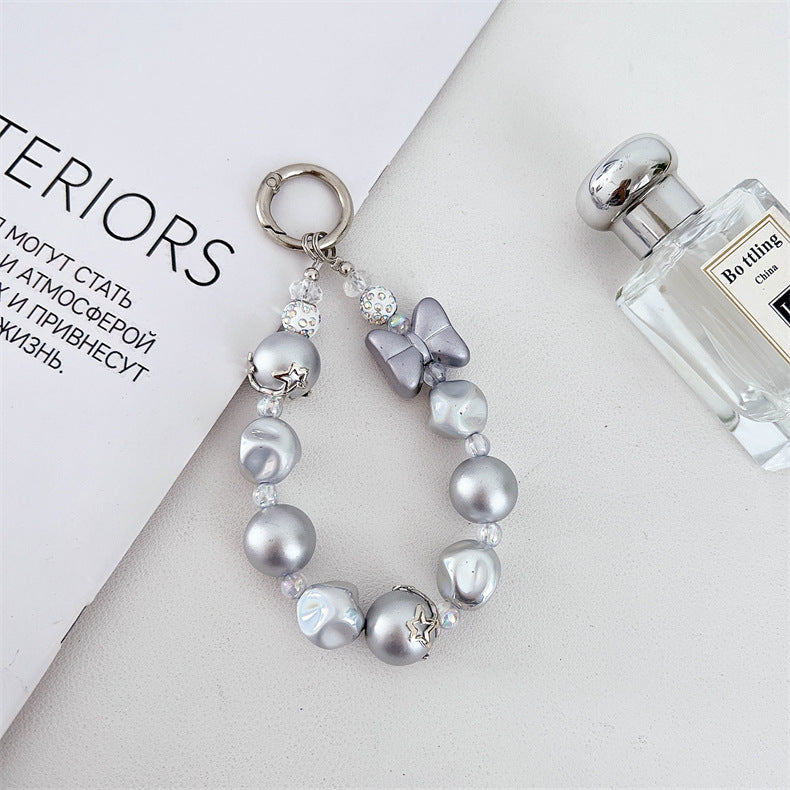 Asymmetric Silver Bow Chain Strap