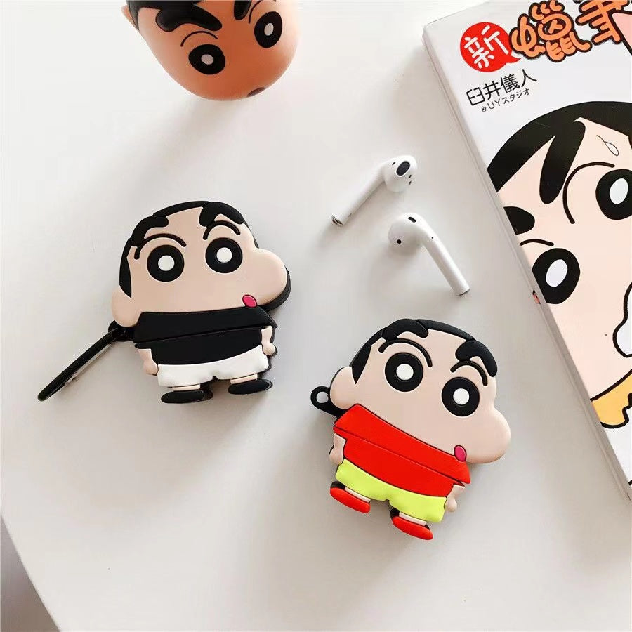 Cute Cartoon Boy AirPods Case (Black Only) - SKmobile Canada