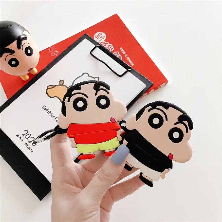 Cute Cartoon Boy AirPods Case (Black Only) - SKmobile Canada