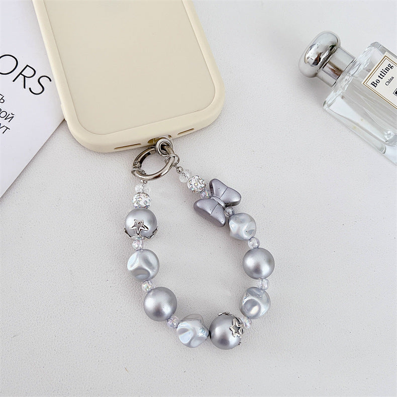 Asymmetric Silver Bow Chain Strap