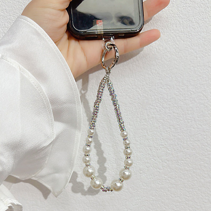 Large Small Pearls Wrist Strap