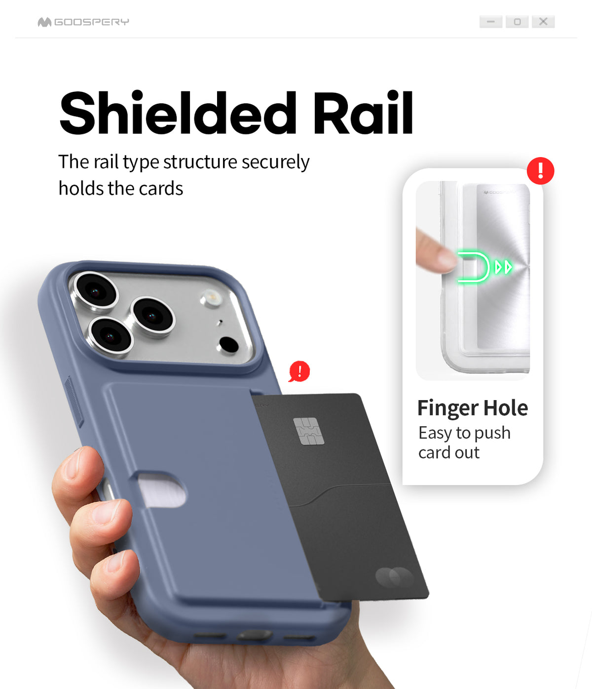 Rail 2 Card Case for iPhone 17