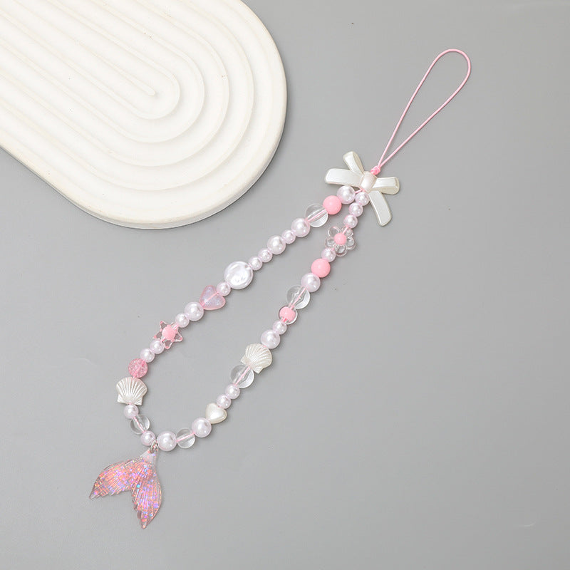 Mermaid Pink Tail Wrist Strap