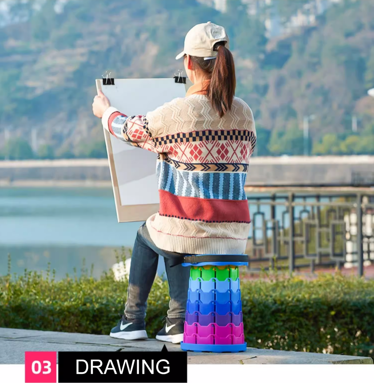 Retractable Portable Collapsible Folding Chair & Stool - SKmobile Canada