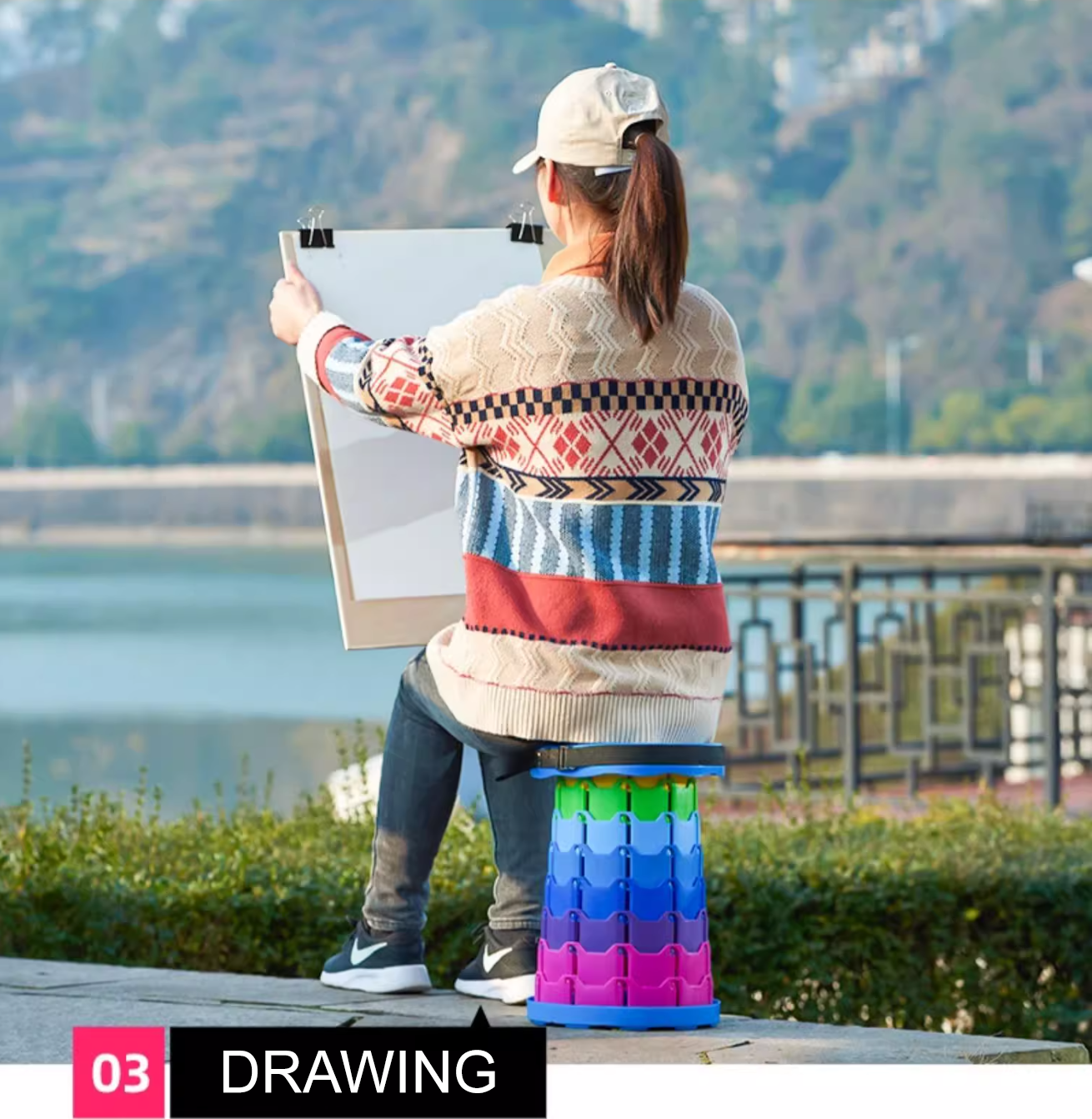 Retractable Portable Collapsible Folding Chair & Stool - SKmobile Canada