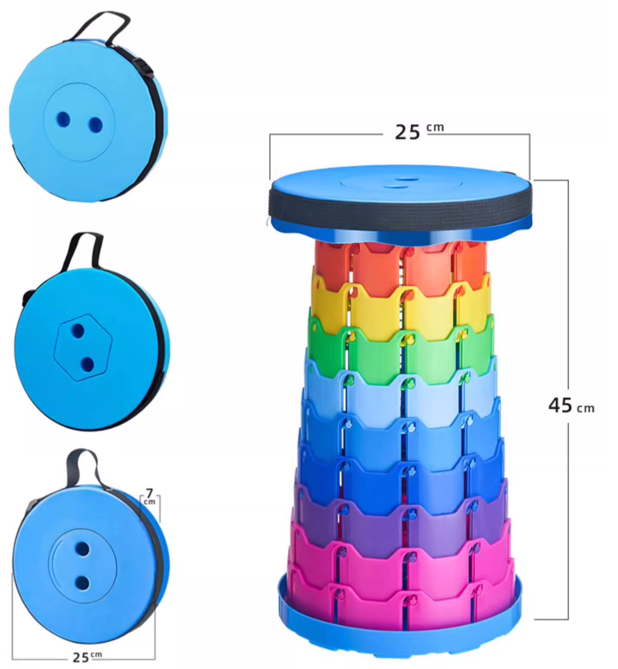 Retractable Portable Collapsible Folding Chair & Stool - SKmobile Canada