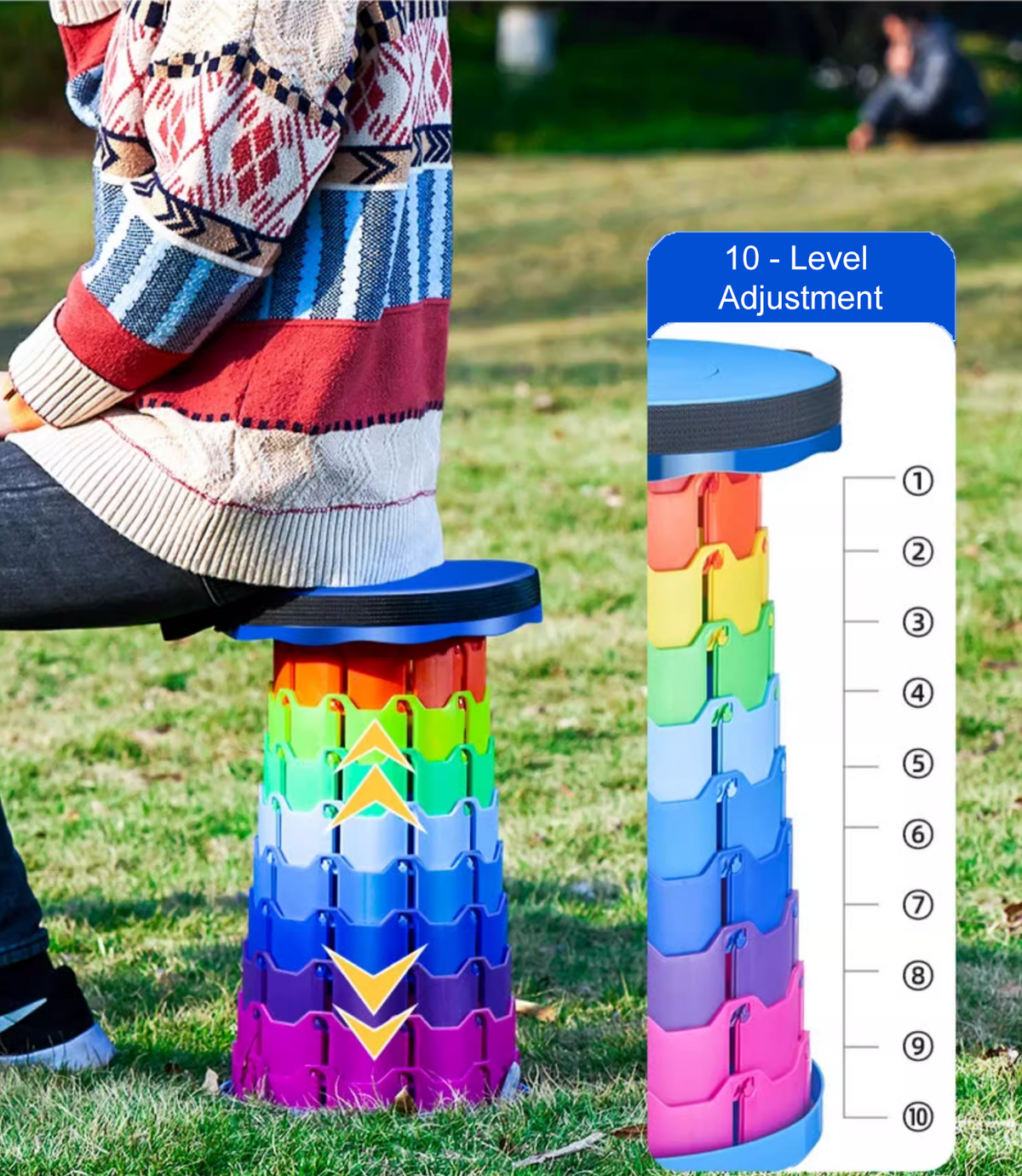 Retractable Portable Collapsible Folding Chair & Stool - SKmobile Canada