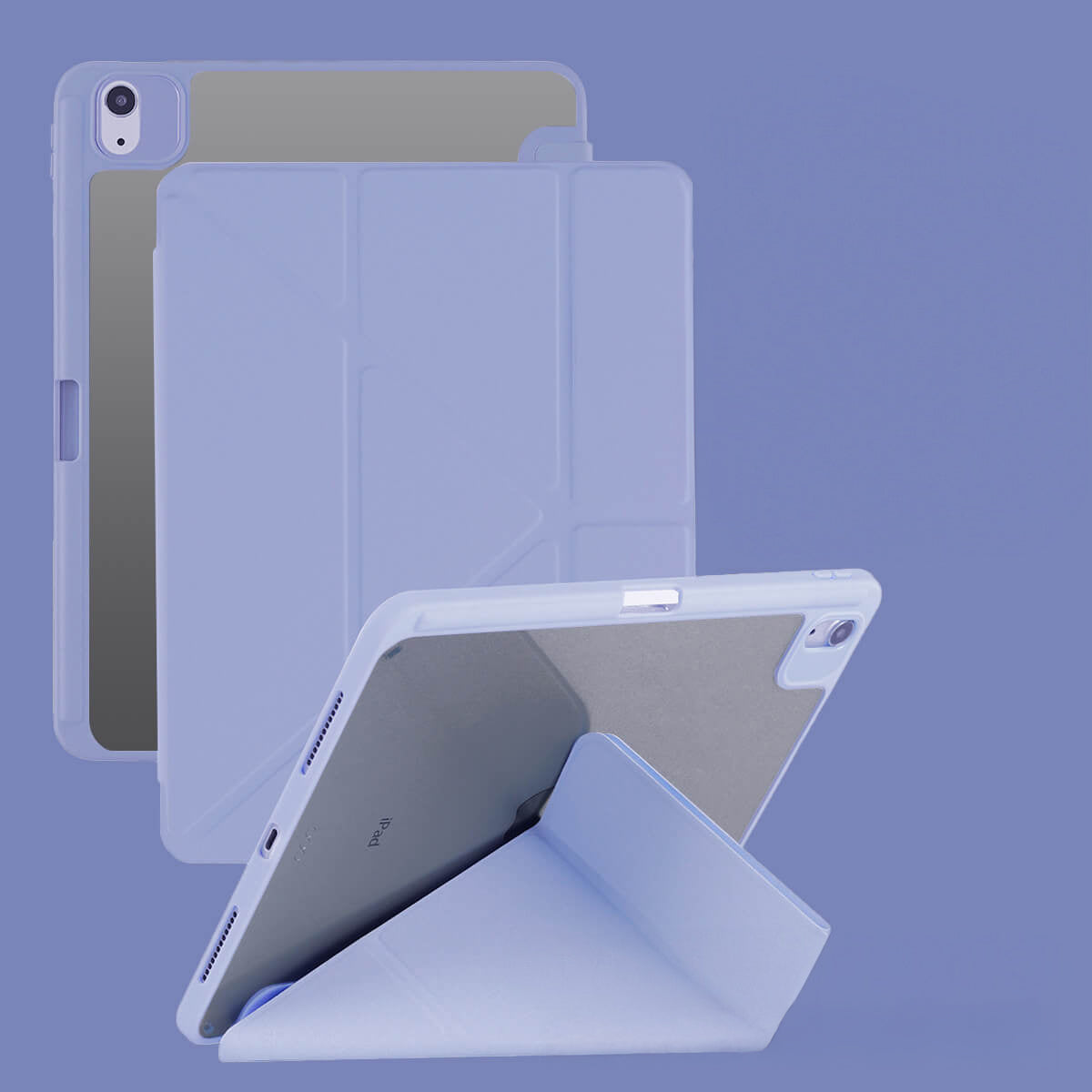 iPad Triangular-Fold Case with Pencil Slot