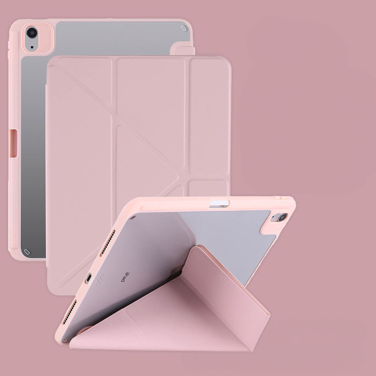 iPad Triangular-Fold Case with Pencil Slot