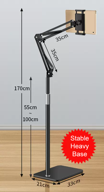 iPad & Phone Stand with Extra Heavy Base (1.7m) - SKmobile Canada