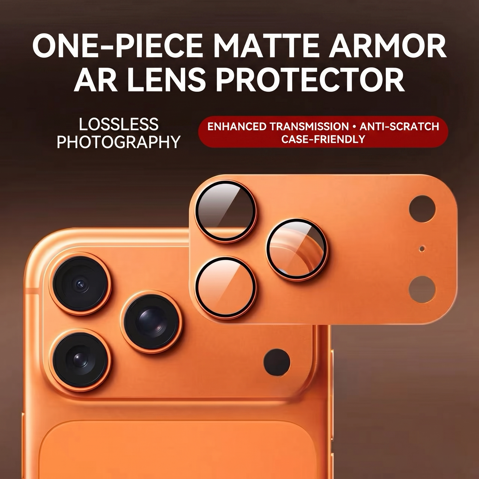 Premium 9H Corning Glass & Aviation Aluminum Camera Lens Protector for iPhone 17 Pro / 17 Pro Max