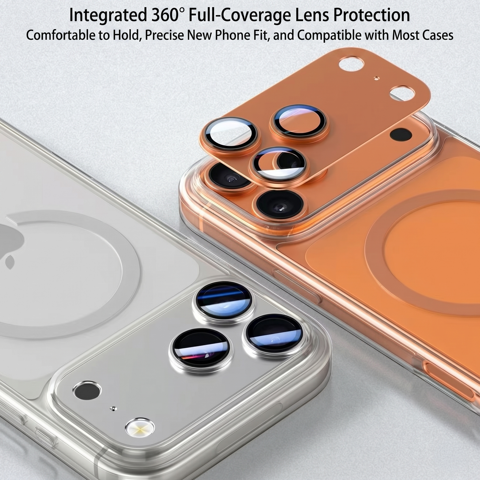 Premium 9H Corning Glass & Aviation Aluminum Camera Lens Protector for iPhone 17 Pro / 17 Pro Max