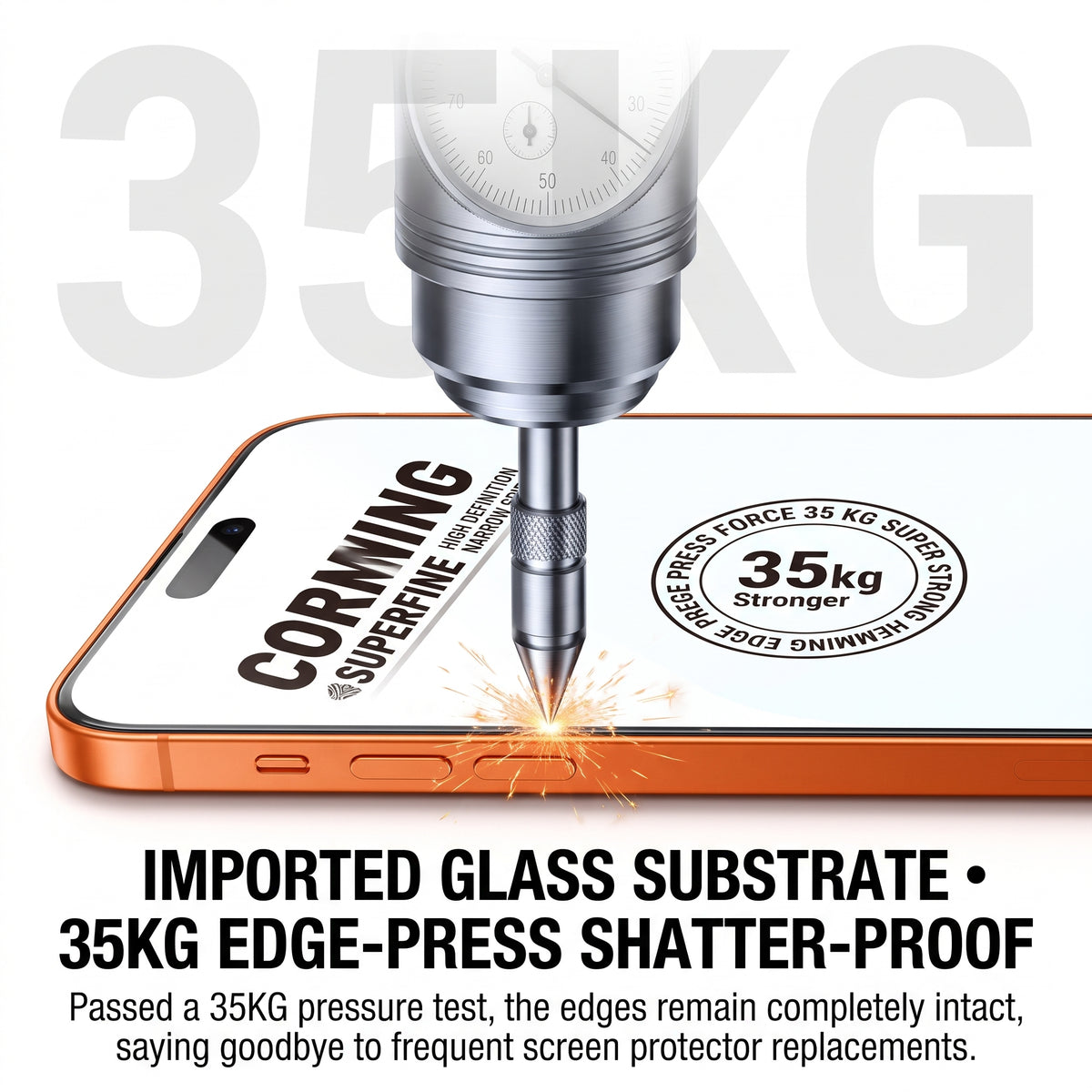 HD 0.33mm Corning Glass Screen Protector for iPhone