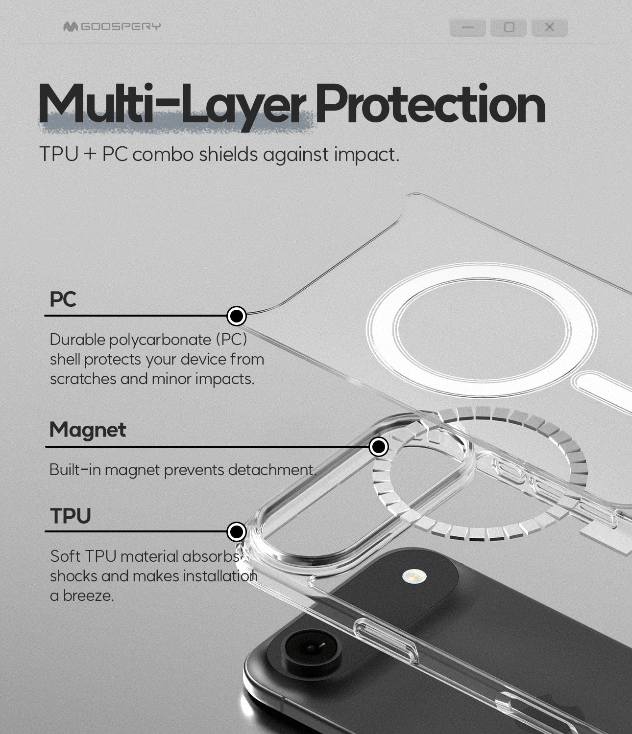 MagSafe Jell Hard Case for iPhone Air