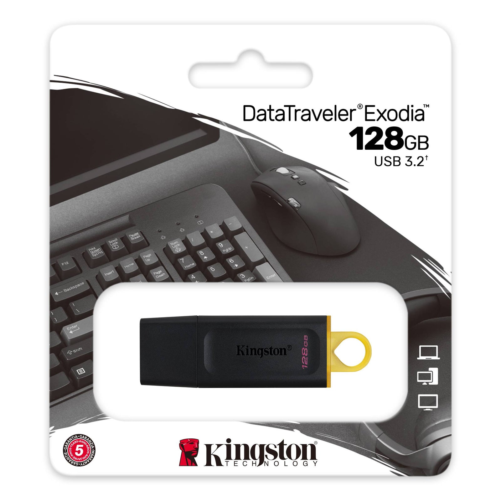 Kingston DataTraveler Exodia 128GB USB 3.2 Flash Drive DTX/128GB