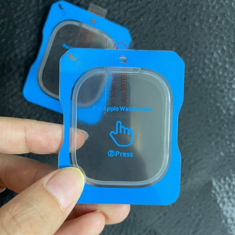 High Definition Tempered Glass Shield with Auto-Installation Box for Apple Watch Ultra