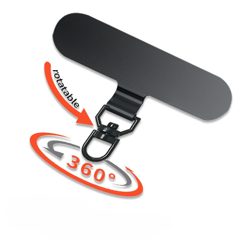 Rotatable Metal Tether Tab for Lanyard (Capsule-Shaped)