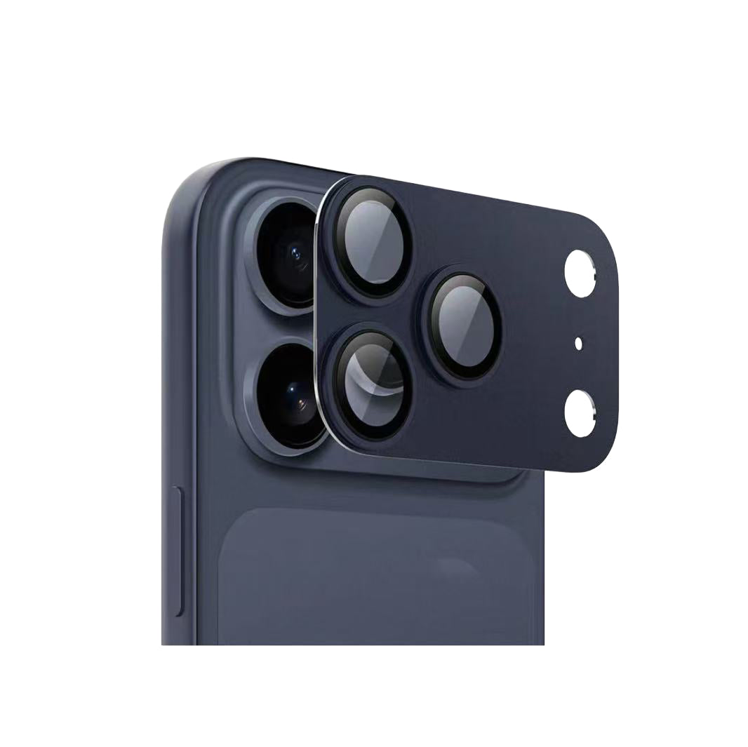 Premium 9H Corning Glass & Aviation Aluminum Camera Lens Protector for iPhone 17 Pro / 17 Pro Max