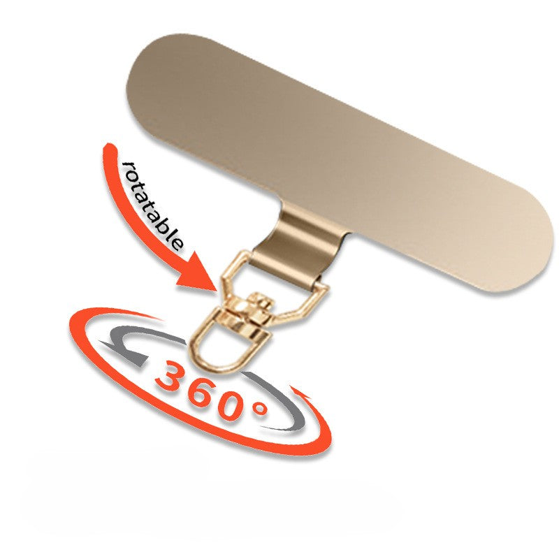 Rotatable Metal Tether Tab for Lanyard (Capsule-Shaped)
