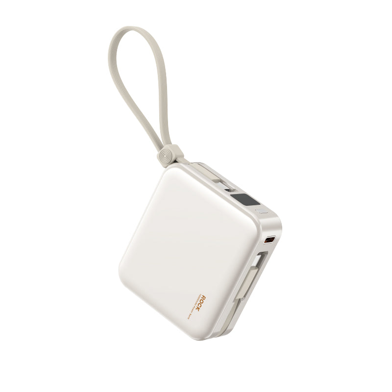 3C Certified P73 PD 22.5W Fast Charging Power Bank with Built-in Dual Cables (10000mAh)