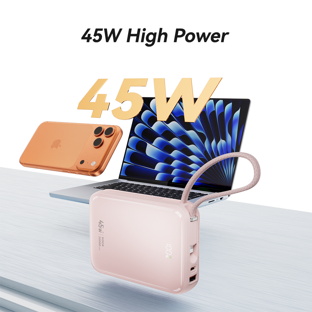 3C Certified C03 Interstellar Series 45W Power Bank with Built-in Cable (20000mAh)