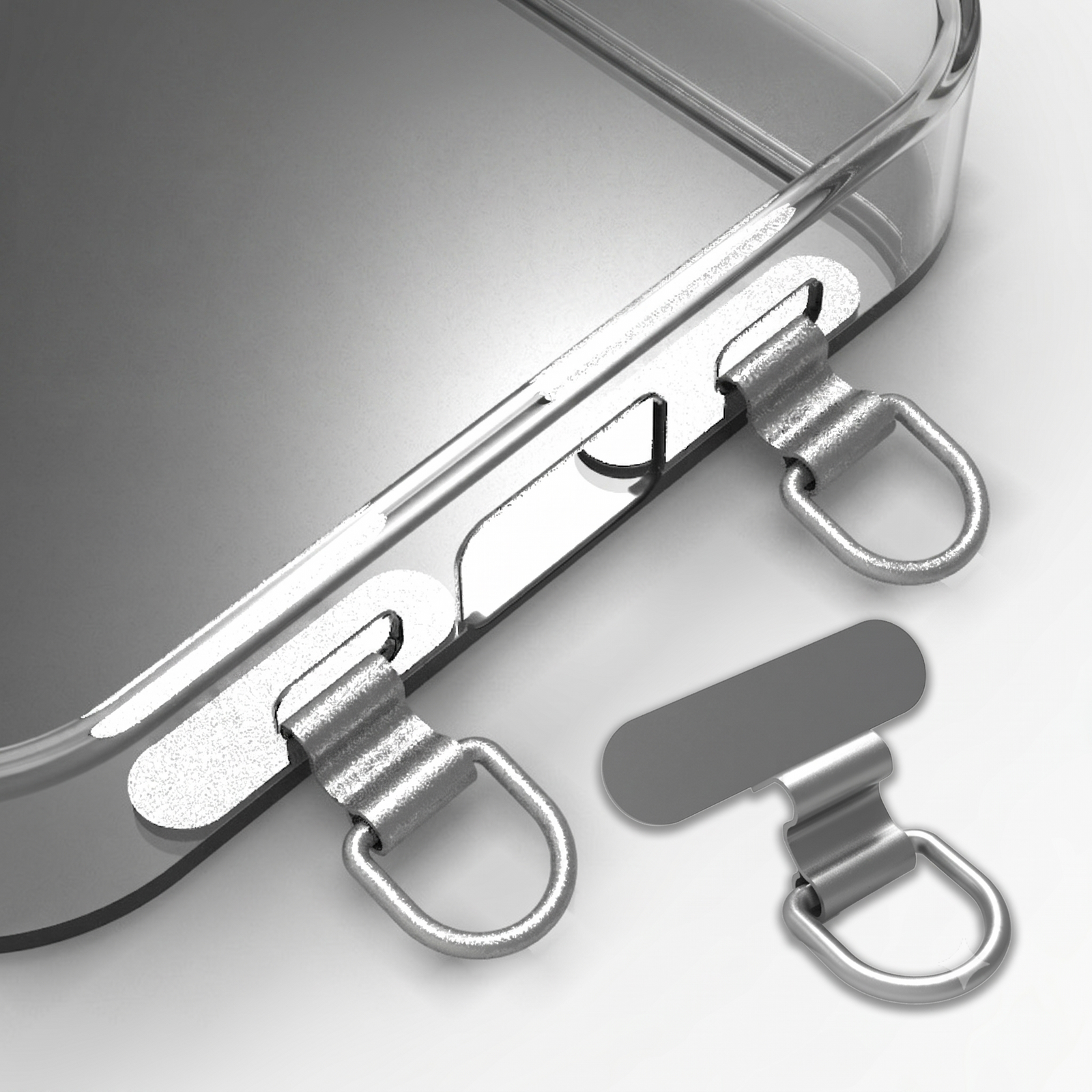Metal Tether Tab for Lanyard (Mini Capsule) 2pcs