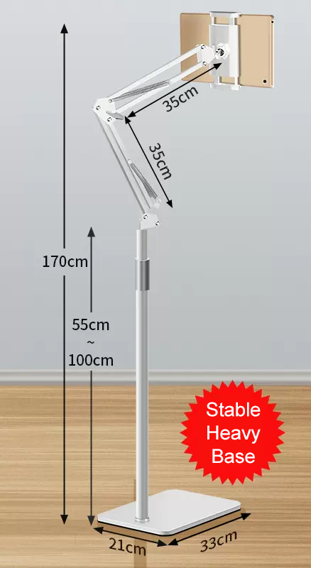 iPad & Phone Stand with Extra Heavy Base (1.7m) - SKmobile Canada
