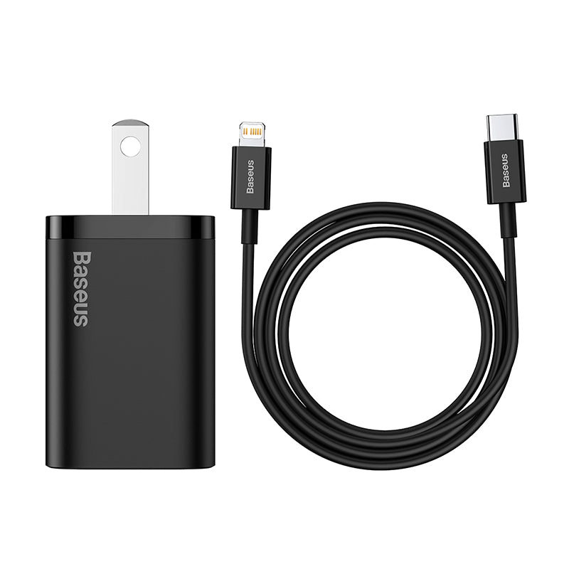 Super Si Quick Charger Set 20W with USB-C to Lightning Cable - SKmobile Canada