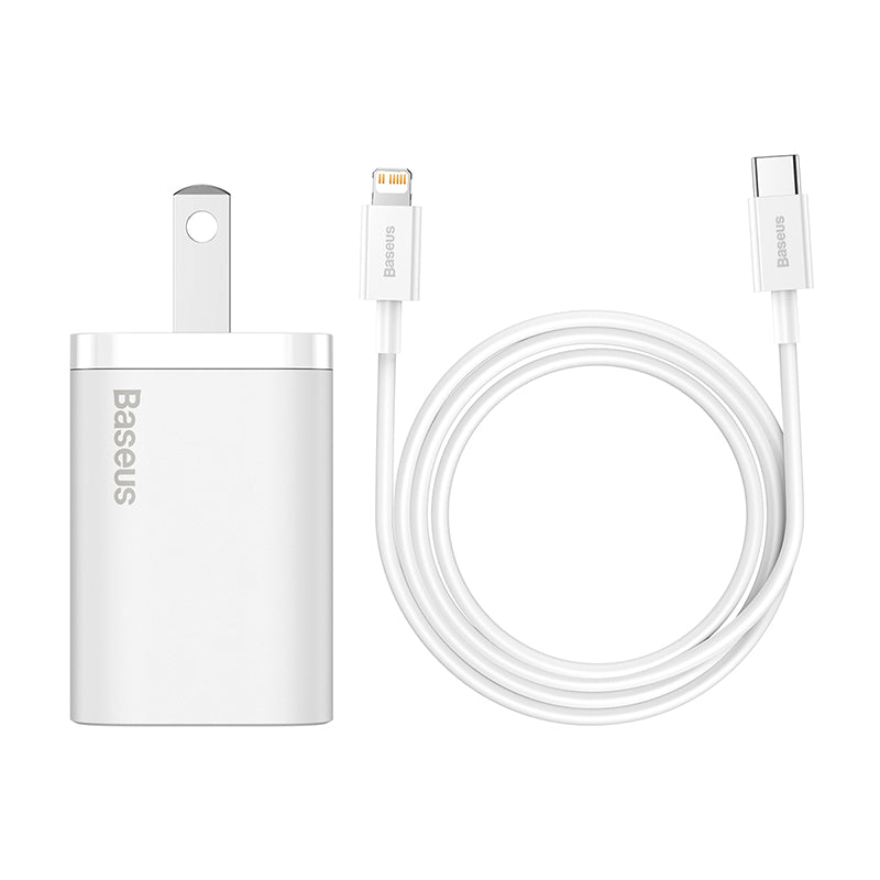 Super Si Quick Charger Set 20W with USB-C to Lightning Cable - SKmobile Canada