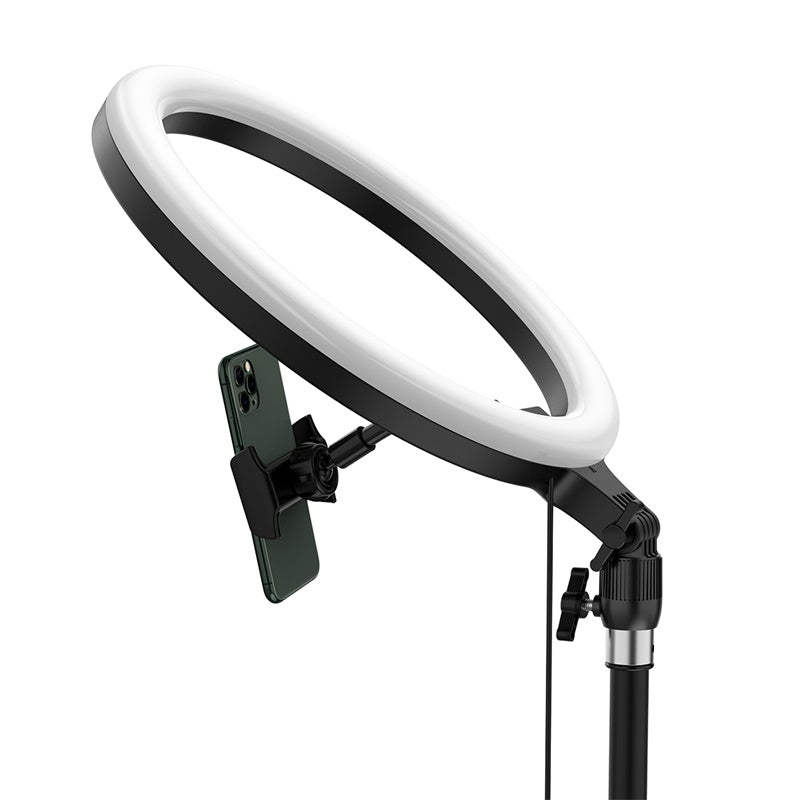 Live Stream Phone Holder with Tripod Stand and 12-inch Ring Light - SKmobile Canada