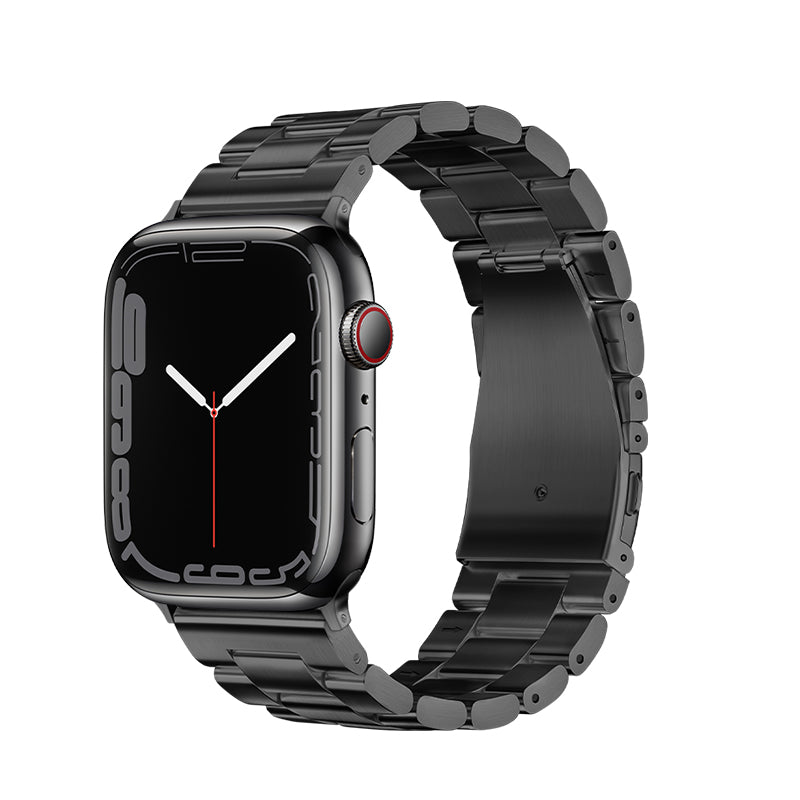 Apple Watch Band - Grand Series Three-Bead Steel Strap