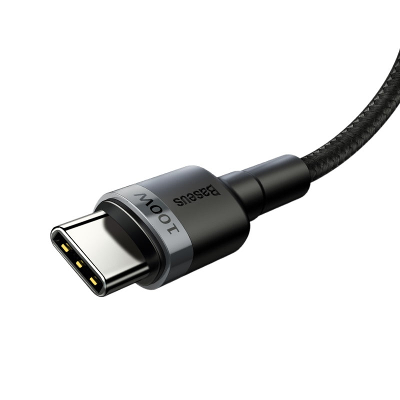 Baseus 100W Braided USB-C to USB-C Data and Charge Cable (2m) - SKmobile Canada