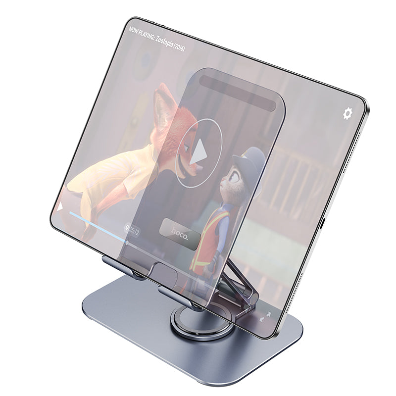 Ivey Dual Axis Rotating Metal Tablet Desktop Holder - SKmobile Canada
