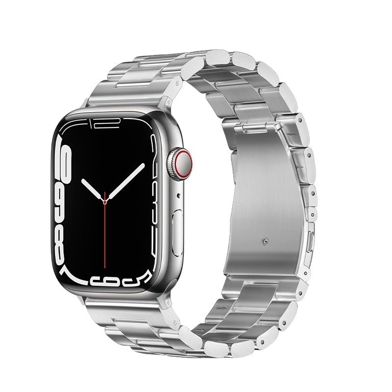 Apple Watch Band - Grand Series Three-Bead Steel Strap - SKmobile Canada