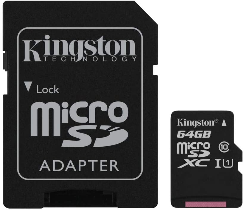 Carte mémoire microSD KINGSTON Canvas Select 64 Go microSDHC Classe 10 (64 Go)