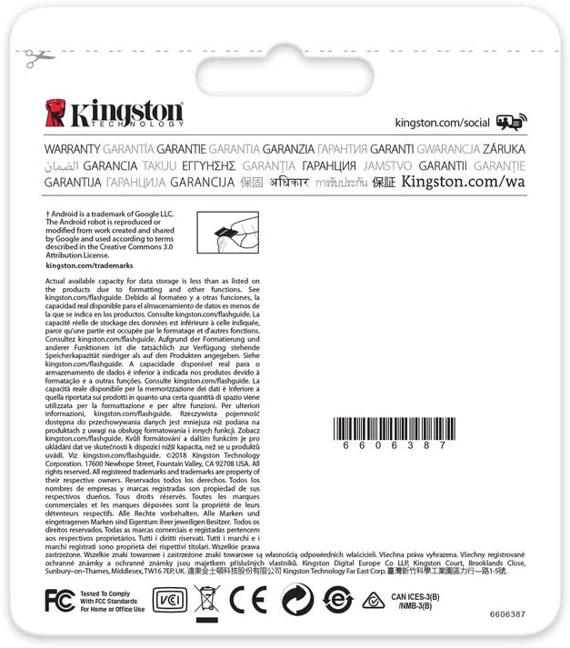 KINGSTON Canvas Select 64GB microSDHC Class 10 microSD Memory Card (64 GB) - SKmobile Canada