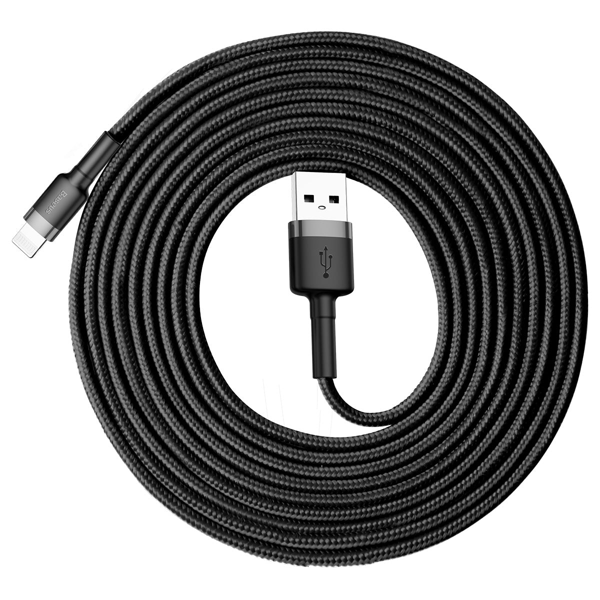 Baseus Braided USB to Lightning Data and Charge Cable (3m) - SKmobile Canada