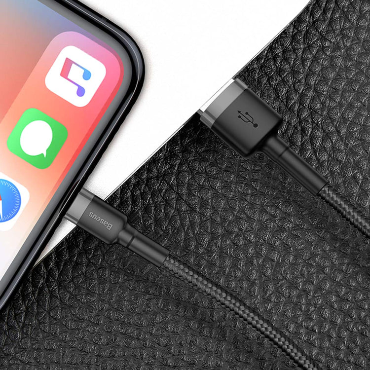 Baseus Braided USB to Lightning Data and Charge Cable (3m) - SKmobile Canada