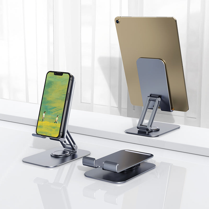 Ivey Dual Axis Rotating Metal Tablet Desktop Holder - SKmobile Canada