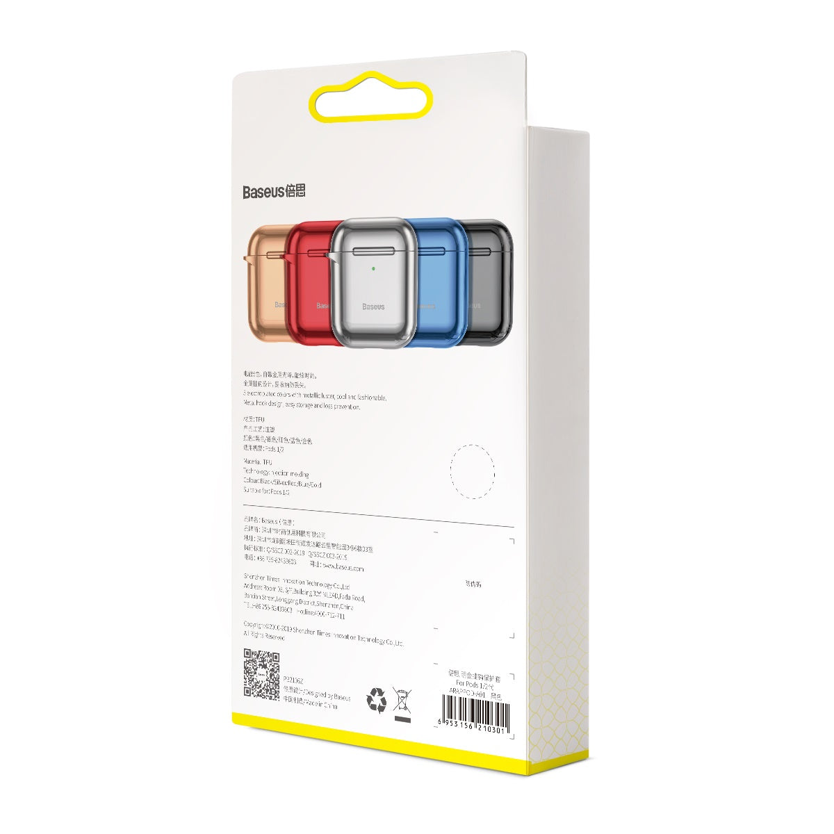 Baseus Shining Hook Case for AirPods 1st / 2nd Gen - SKmobile Canada